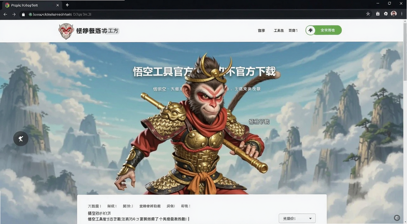 悟空工具官方下载页面截图