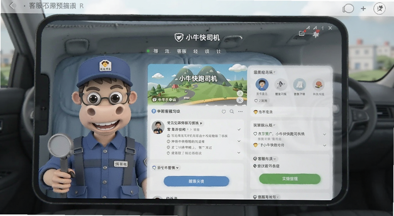小牛快跑司机端常见问题客服申诉界面预览图