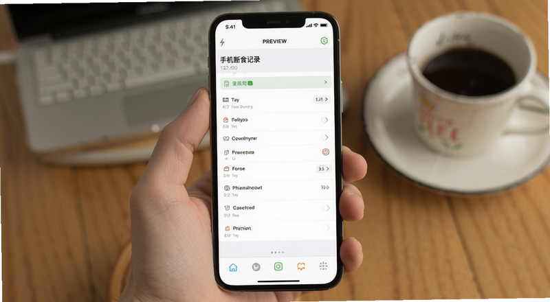 手机断食记录界面预览图