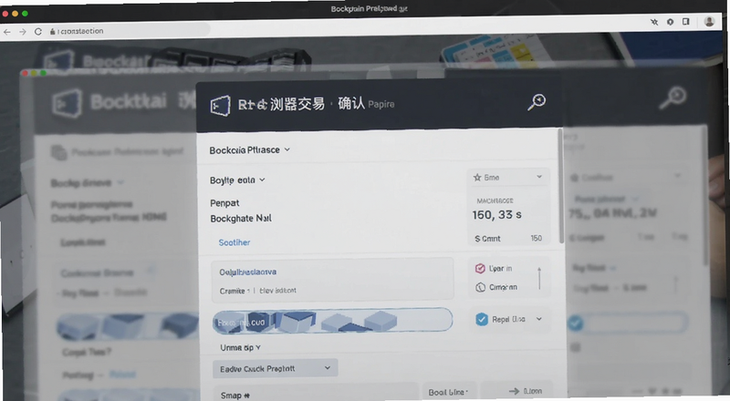 区块链浏览器交易确认页面预览图