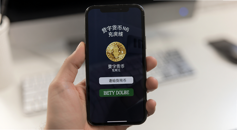 数字货币充值界面手机屏幕预览图