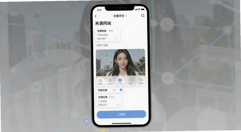 来遇同城定位设置界面预览图