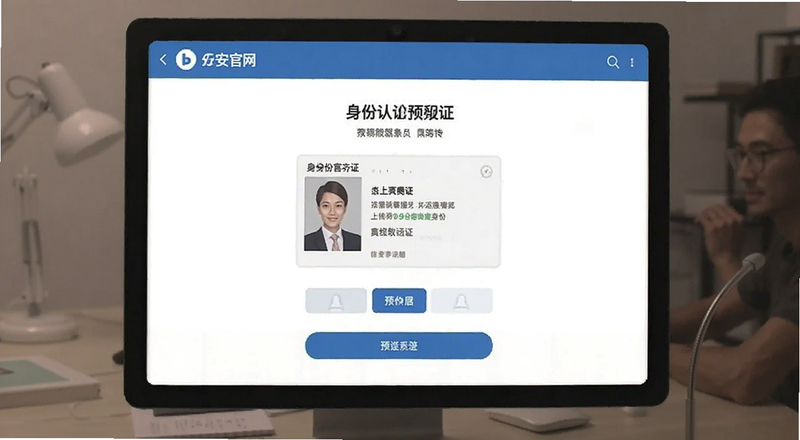 b安官网身份认证上传身份证件页面预览图