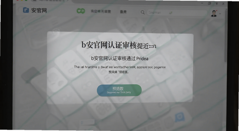 b安官网认证审核通过提示页面预览图
