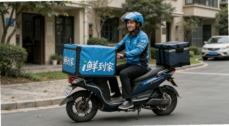 i鲜到家配送骑手送货上门预览图