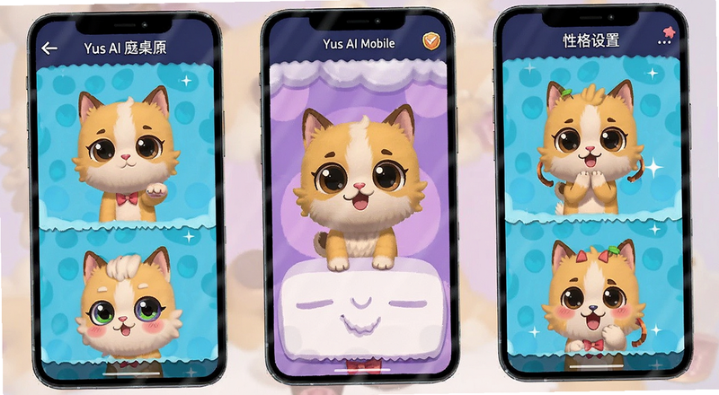 Yus AI Mobile桌宠性格设置页面展示图