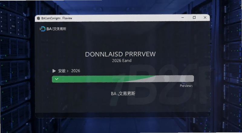 BA交易所下载2026电脑端安装进度界面预览图