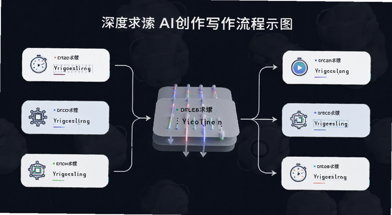 深度求索AI创作写作流程示意图