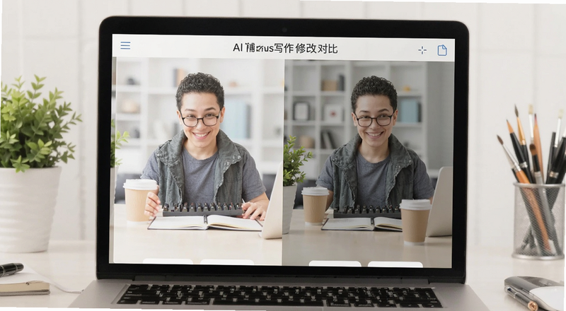 AI辅助写作修改对比预览图