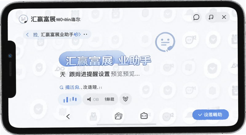 汇赢富展业助手聊天跟进提醒设置预览图