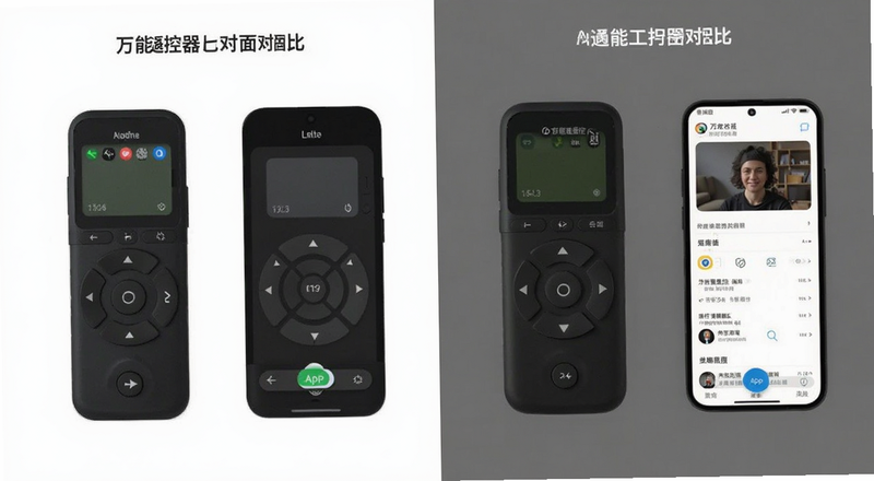 不同万能遥控器App界面对比图