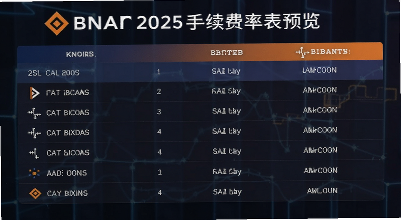币安2025手续费费率表预览图