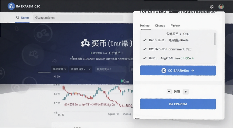 BA交易所C2C买币页面操作预览图