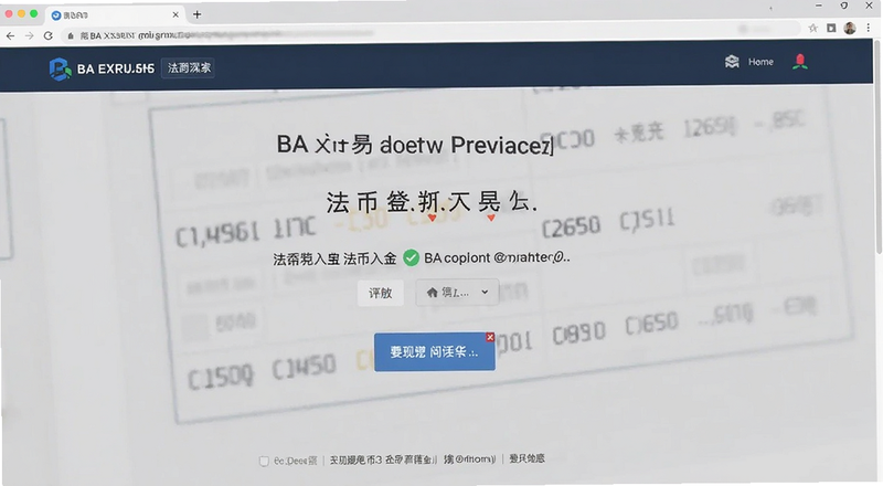 BA交易所法币入金页面截图预览图