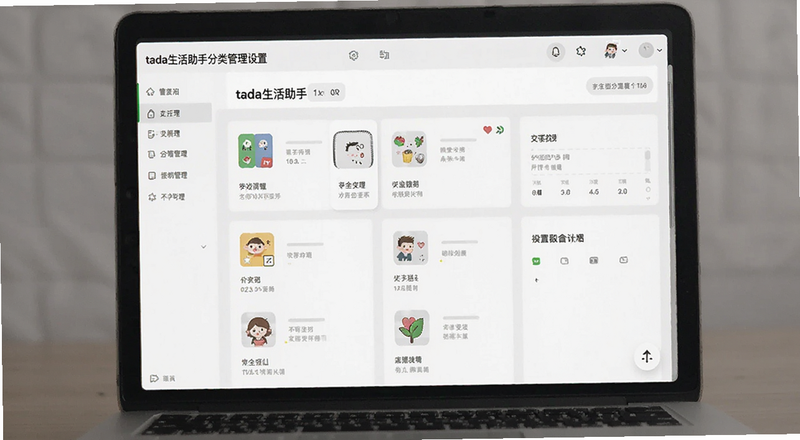 tada生活助手分类管理设置界面预览图