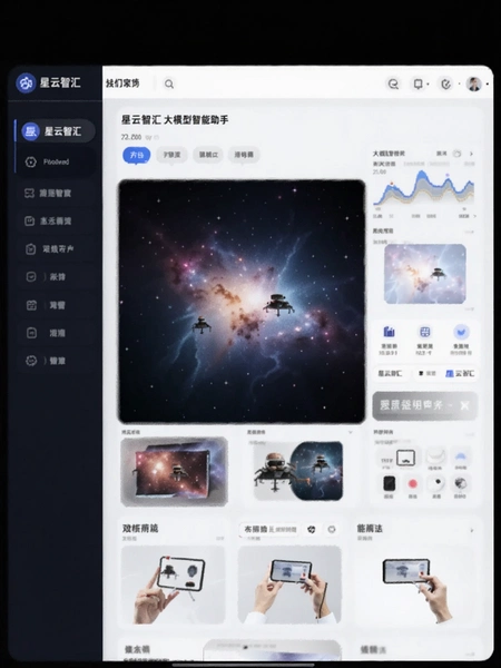 星云智汇 大模型智能助手界面
