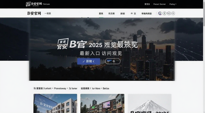 B安官网2025最新入口访问界面预览图