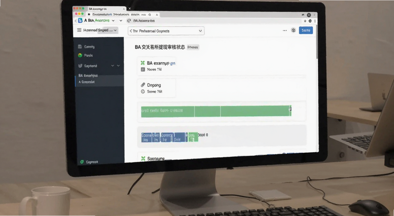 BA交易所提现审核状态页面预览图