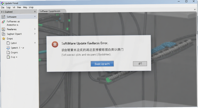 软件更新失败错误提示界面预览图