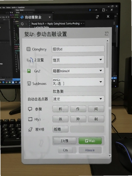 自动击连点器 参数设置面板