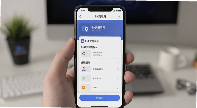 BA交易所提现到账时间手机界面预览图