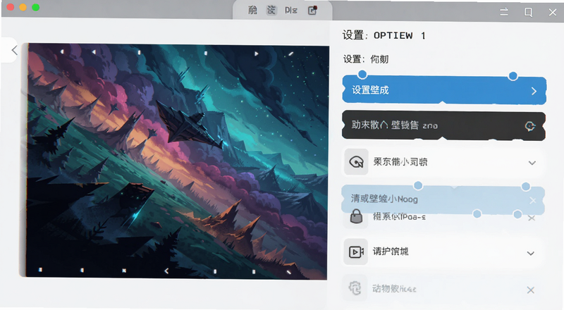 动态壁纸设置选项界面预览图