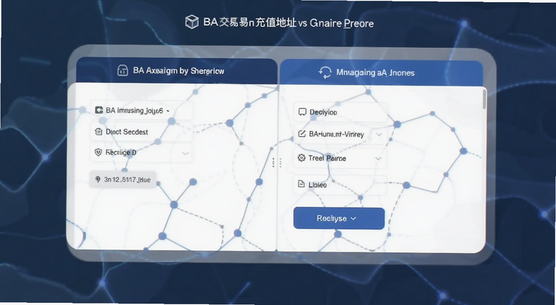 BA交易所充值地址与链选择页面预览图