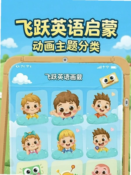 飞跃英语启蒙 动画主题分类页面预览图