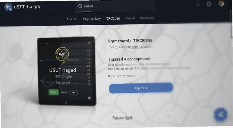 USDT提现选择TRC20链的操作界面