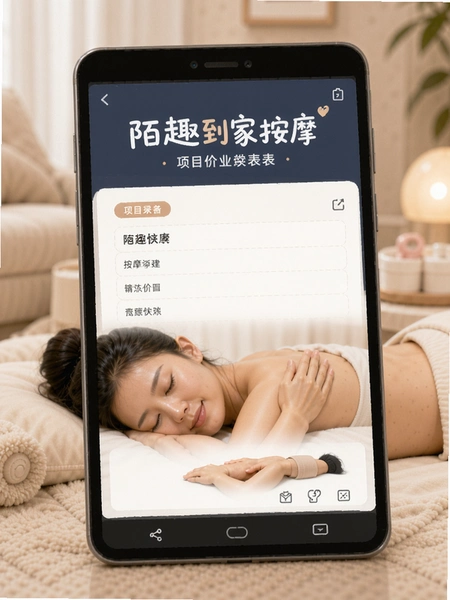 陌趣到家按摩项目价目表页面