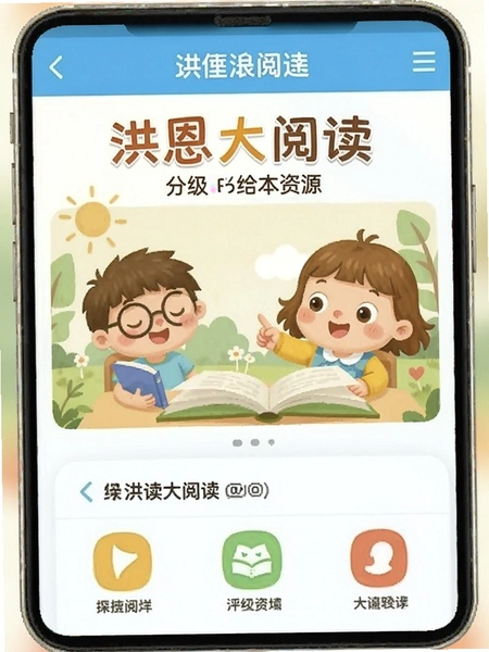 洪恩大阅读分级绘本资源界面