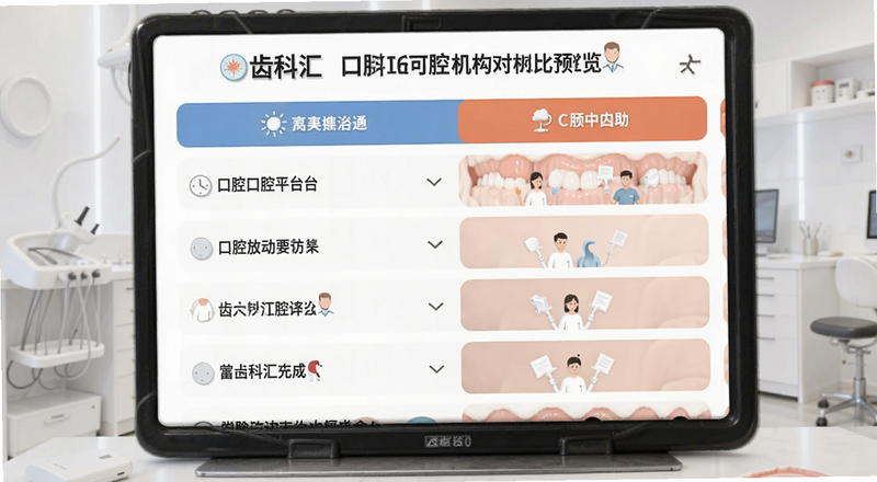 齿科汇口腔平台机构对比列表预览图