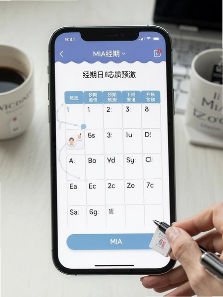 MIA经期 经期预测日历页面