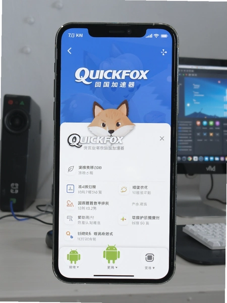QuickFox回国加速器安卓手机界面展示图