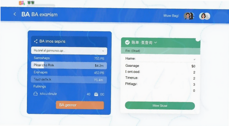BA交易所充值到账记录与账单查询界面预览图