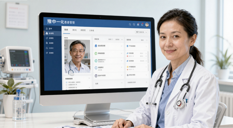 豫中一医生端患者管理界面预览图