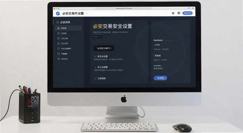 必安交易所安全设置界面预览图