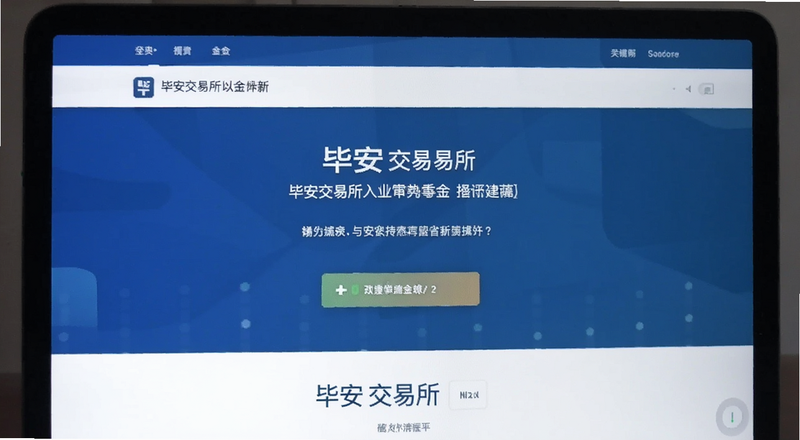 毕安交易所入金页面操作界面预览图
