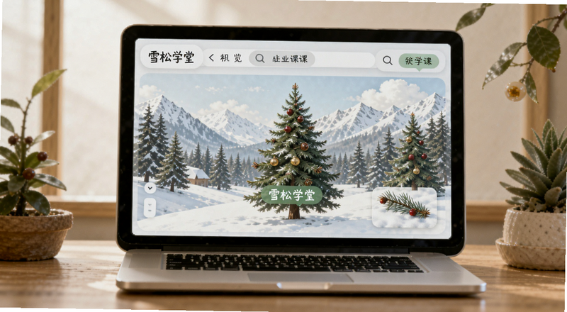 雪松学堂上课界面预览图