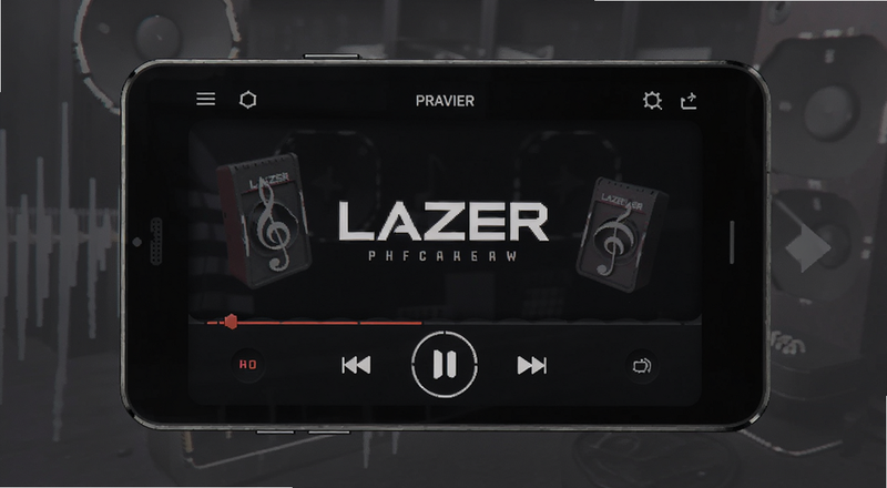 Lazer音乐播放器主界面预览图