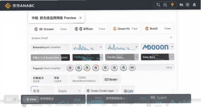 币安各币种充值网络选择界面预览图