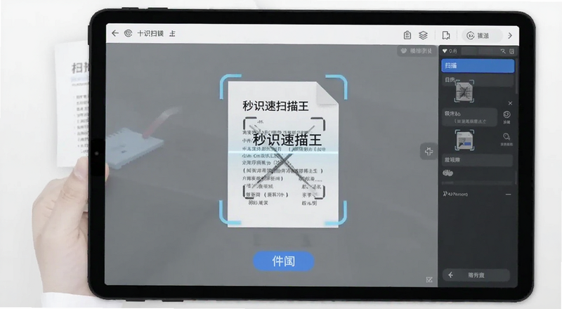 秒识速扫王扫描文档操作界面预览图