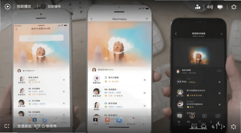 短剧播放界面功能操作预览图
