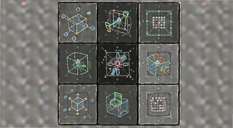 细节瞬移谜题九宫格分区示意