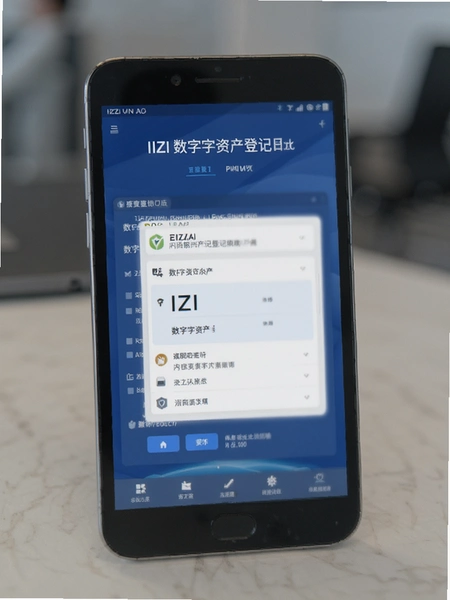 IIZI数字资产登记界面