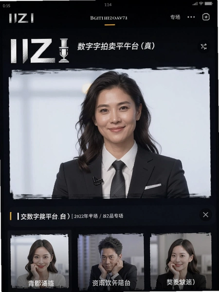 IIZI数字拍卖平台专场页面