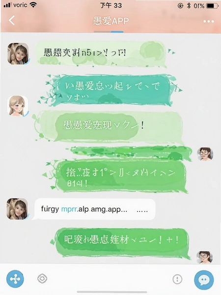 愚爱APP聊天界面截图
