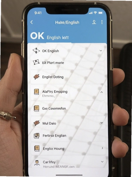 OK英语词书列表页面