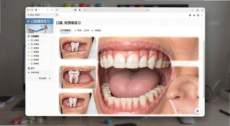 口腔题库章节练习界面预览图