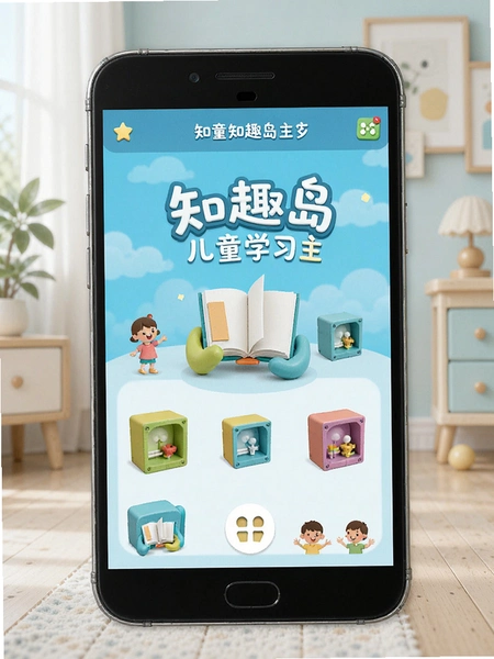 知趣岛儿童学习主界面展示图